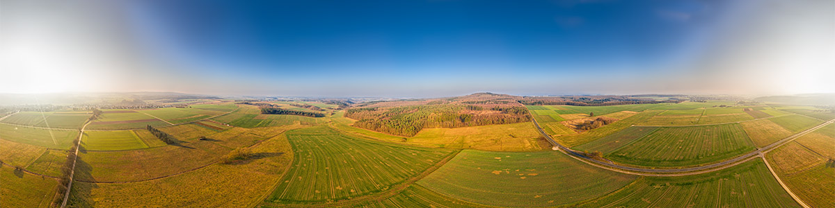 Oberhalb von Weidenhausen in 100m Höhe