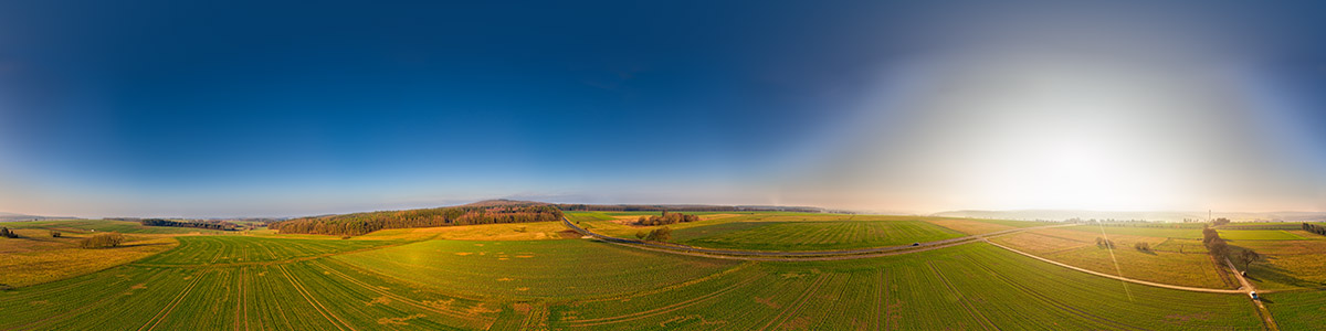 Oberhalb von Weidenhausen in 30m Höhe